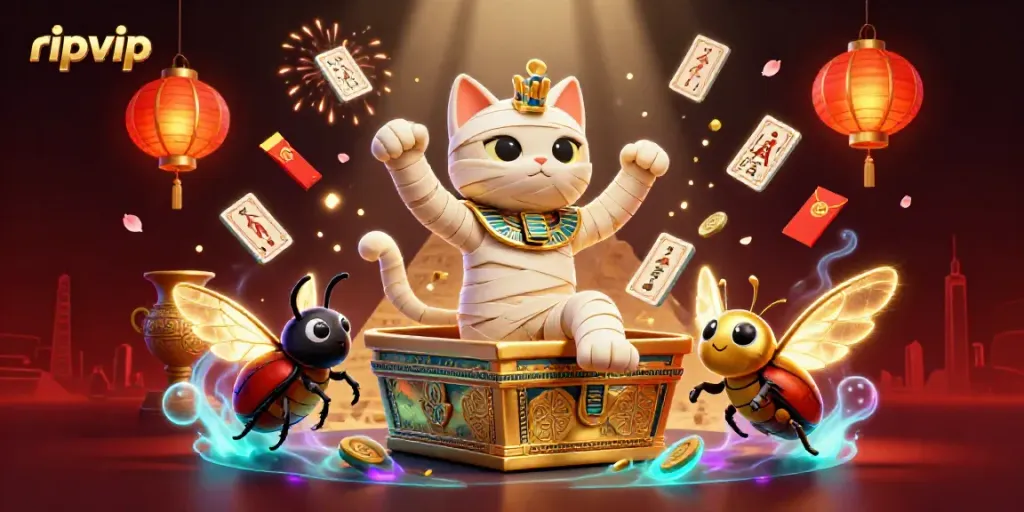 Win big with ripvip in thrilling Egyptian-themed casino adventures featuring imaginative characters and vibrant gaming elements.