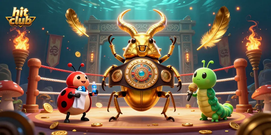 Hit club scene showcasing competitive gameplay amidst gold coins and ember particles in a vibrant casino setting.