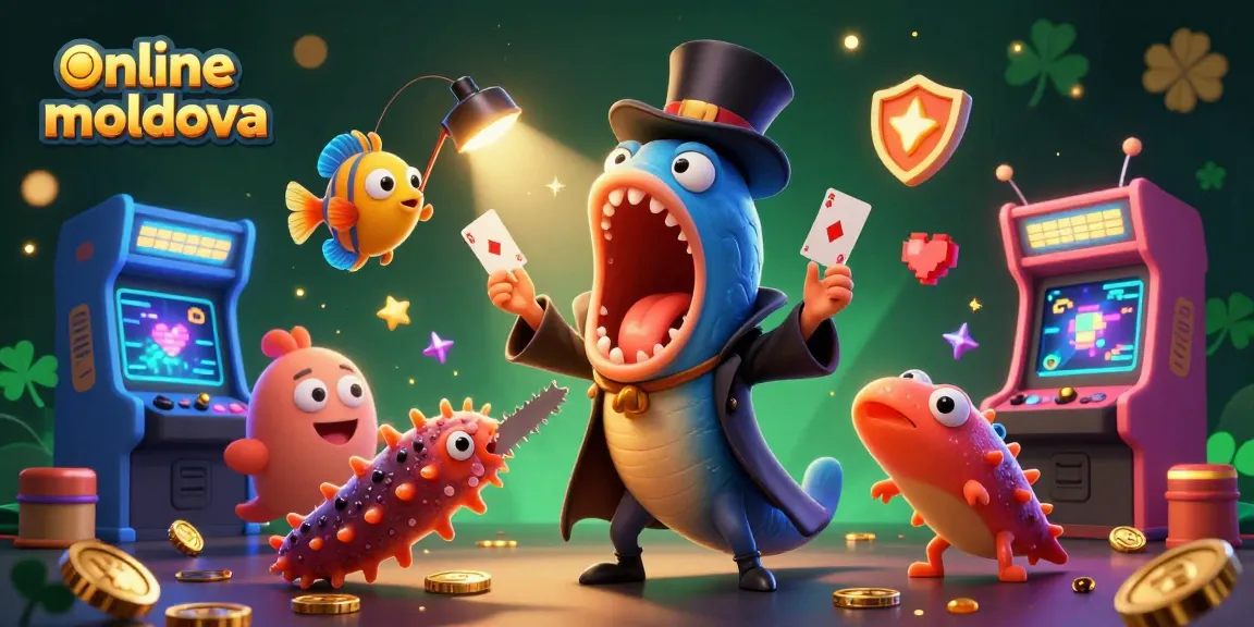 Sloturi și câștiguri pe online casino moldova cu o ilustrație vibrantă 3D captivantă.
